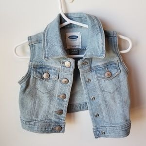 Old Navy Denim Vest 12-18M
